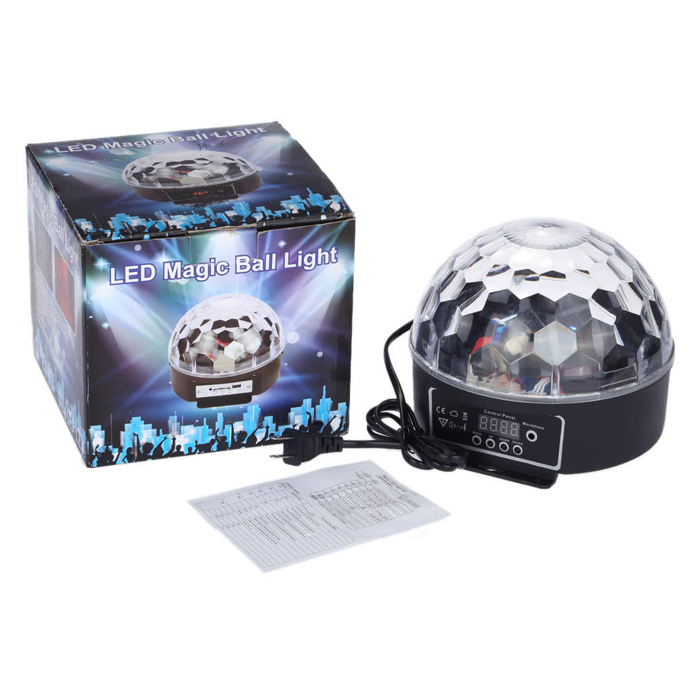 Digital LED RGB Crystal Magic Ball Effect Light