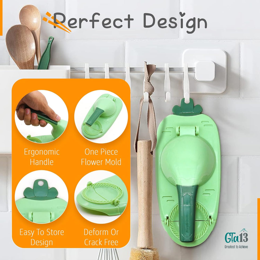 2 in-1 Manual Dumpling Maker Press, Dumpling Skin Maker Machine, Empanada Maker Press, Multifunctional DIY Manual Dumpling Press Mold Set