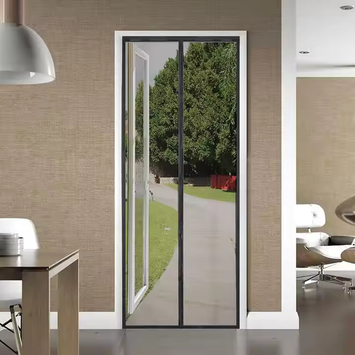 Magnetic Screen Door with Mesh Curtain size 100 x 220 cm