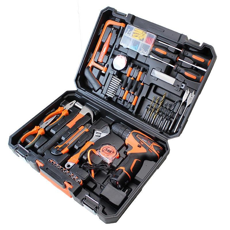 Household Tool Kit 12V Lithium-Ion Cordless Screwdriver Drill