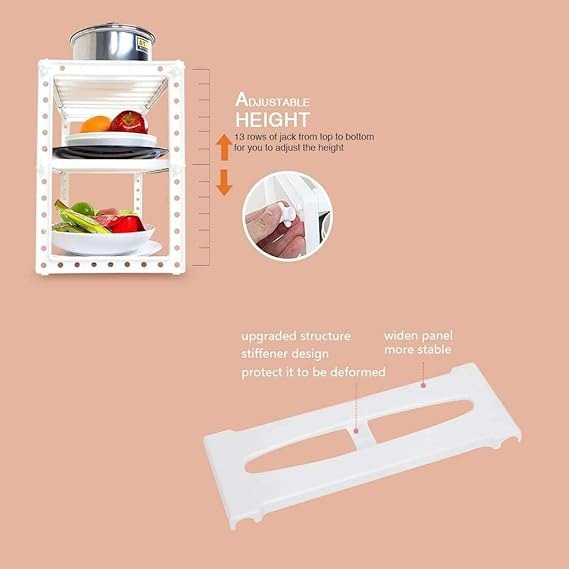 Expandable Under Sink Storage 2 Tiers