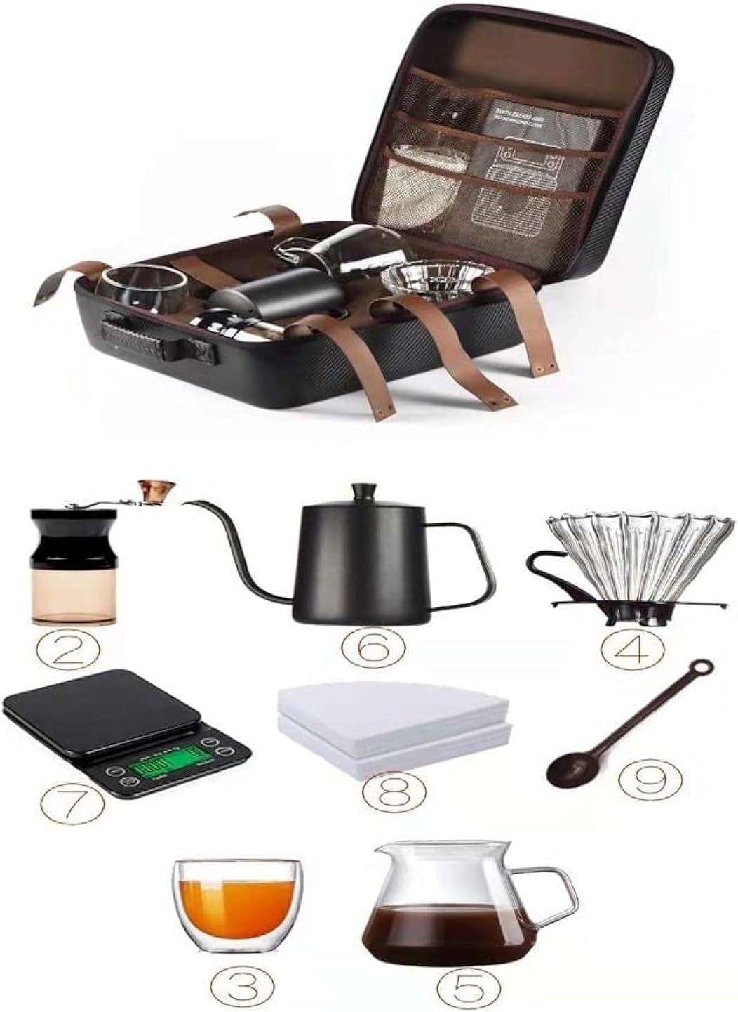 Household Coffee Making Accessories Set Box