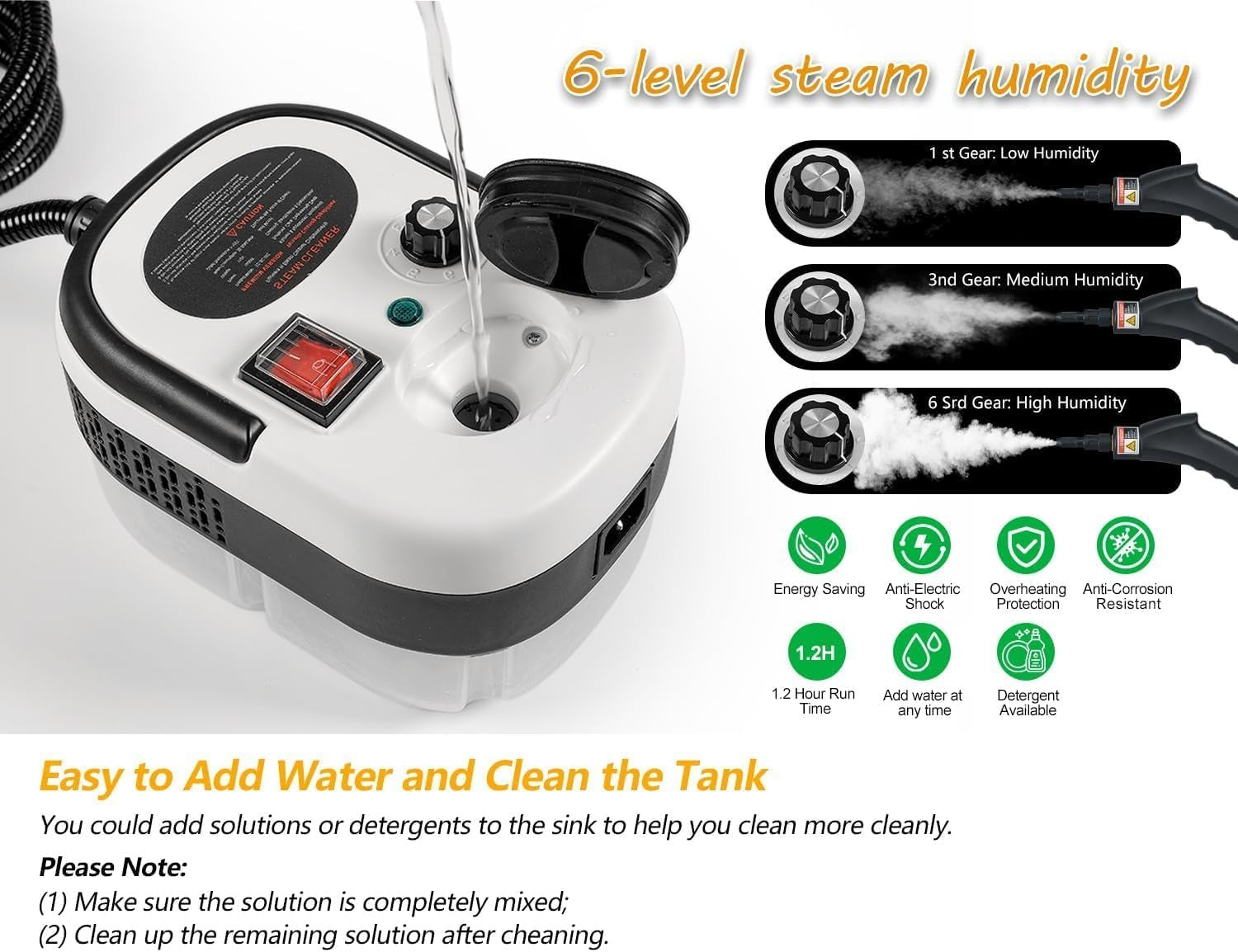 TB-961 Portable Handheld Steam Cleaner