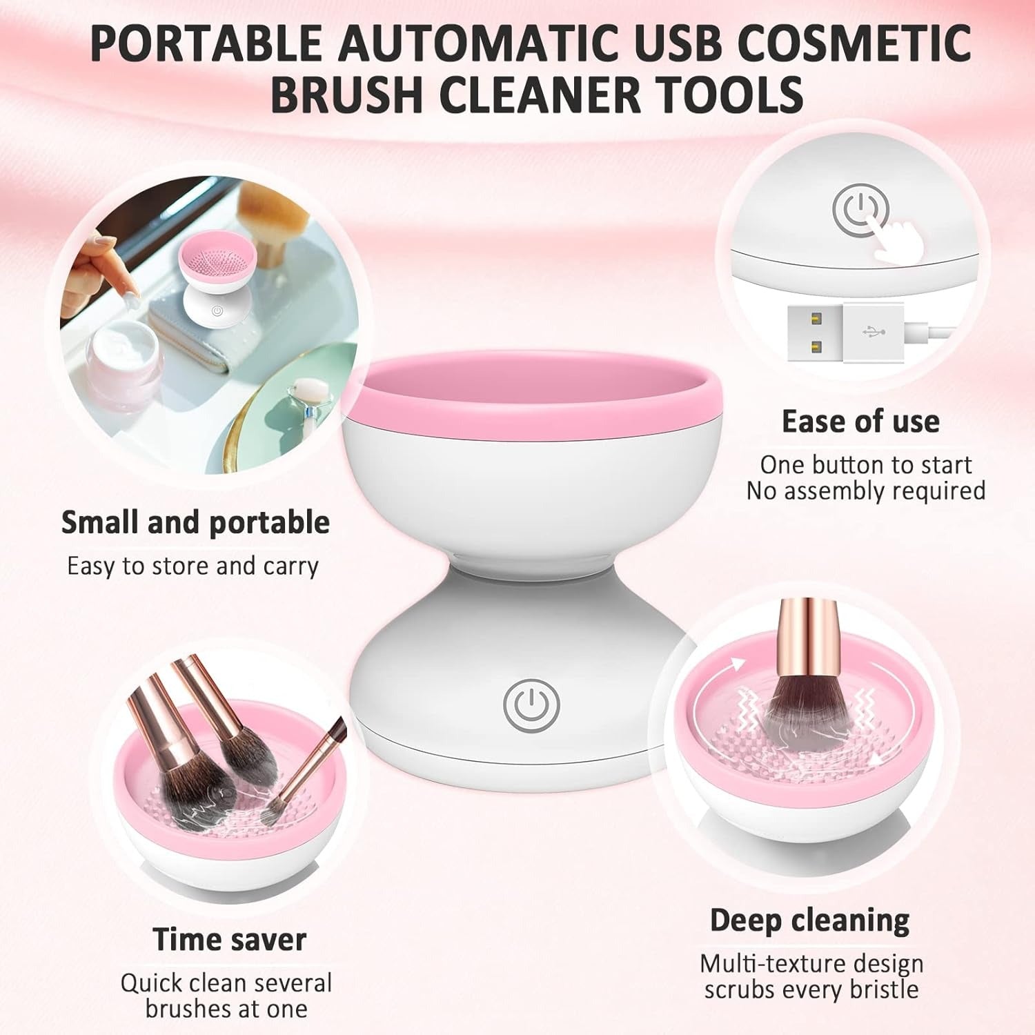 Electric Makeup Brush Cleaner Machine