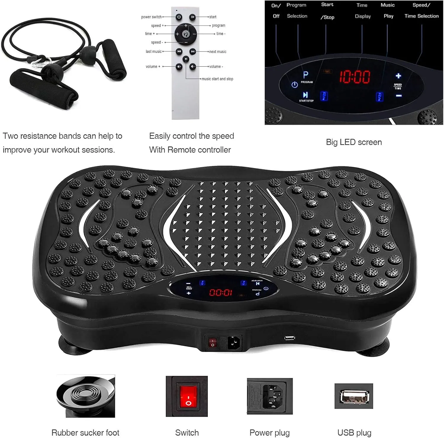 Weight Loss Vibration Machine with bluetooth