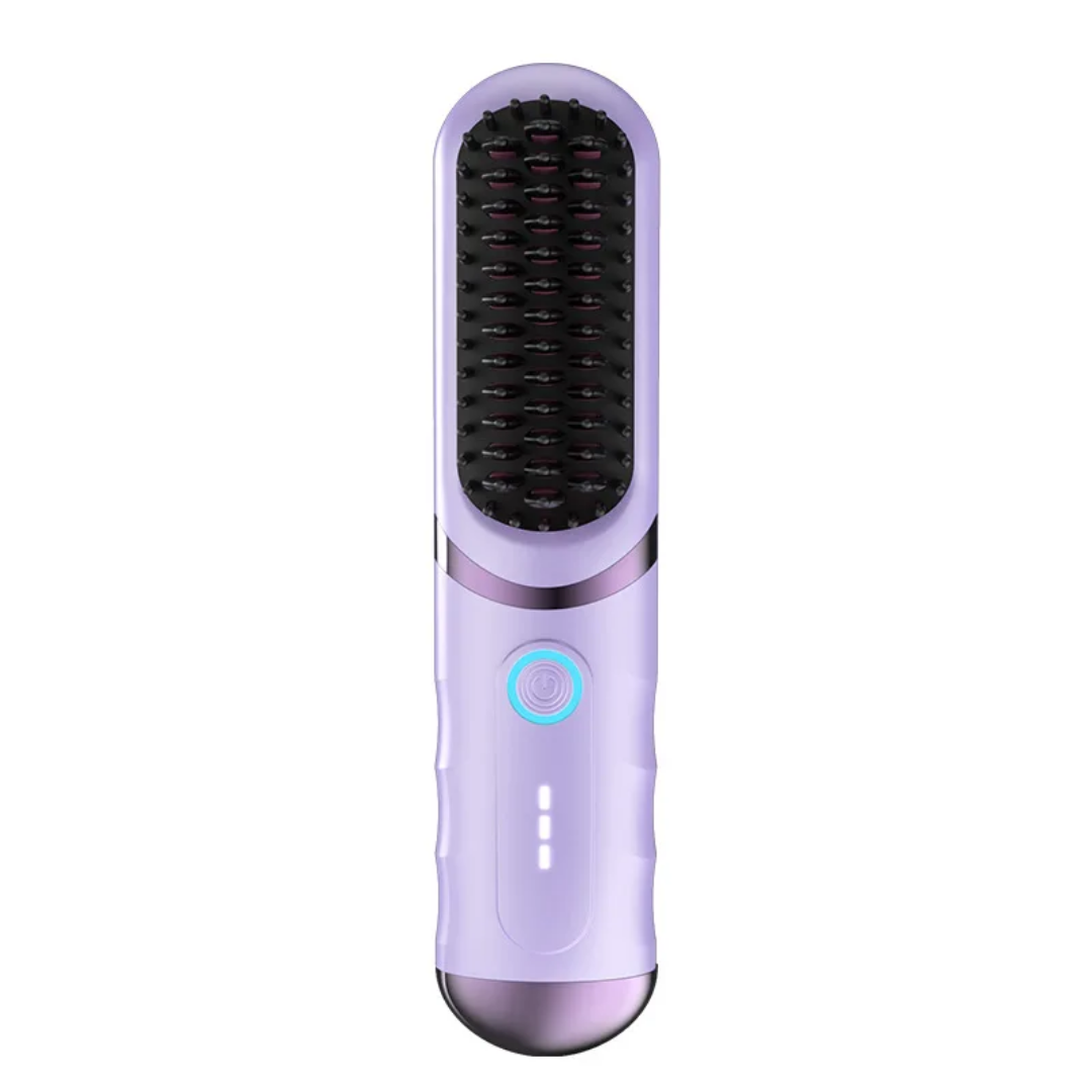 2 in 1 Cordless Hair Straightener Brush