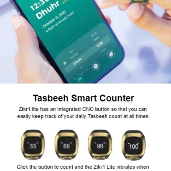 Digital Tasbih Zikr Ring